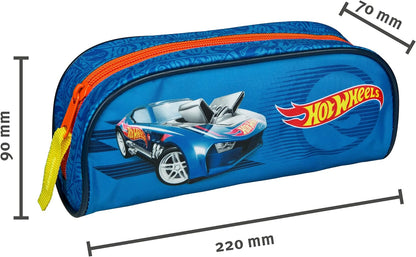Undercover Hot Wheels Pencil Case - Pencil Case for School - Stylish Case with Hot Wheels Motif - Pencil Case for Teenagers - Ideal for Back to School - Mattel Fan Item