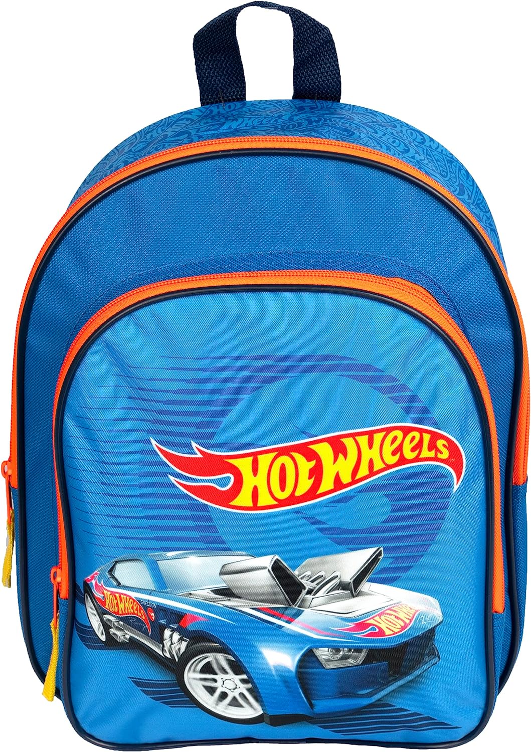 Undercover Hot Wheels Backpack with Front Pocket and Padded Shoulder Straps Approx 31 x 25 x 10 cm, blue
