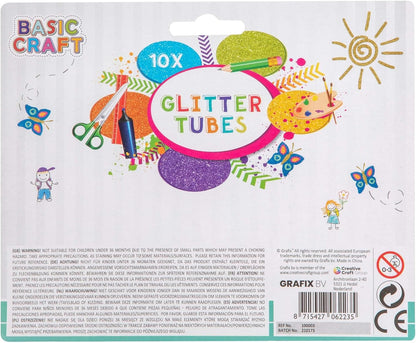 Grafix Glitter Tubes Decoration Set 10 Colours