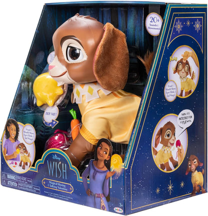 WISH Valentino Interactief & ster, rechtstreeks uit de nieuwe Disney-film voor Kerstmis! Hier is de valentijn Geit in interactieve versie, vergezeld van ster en andere accessoires