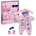 BABY born Deluxe Snowsuit 834190 - Winter Outfit for 43cm Dolls with Matching Gloves and Sunglasses - Suitable for Kids From 3+ Years