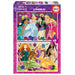 Educa - Disney Princess, 2 x 48 Teile Puzzle-Set für Kinder ab 4 Jahren, Prinzessinnen, Rapunzel, Mulan, Belle, Pocahontas (19675