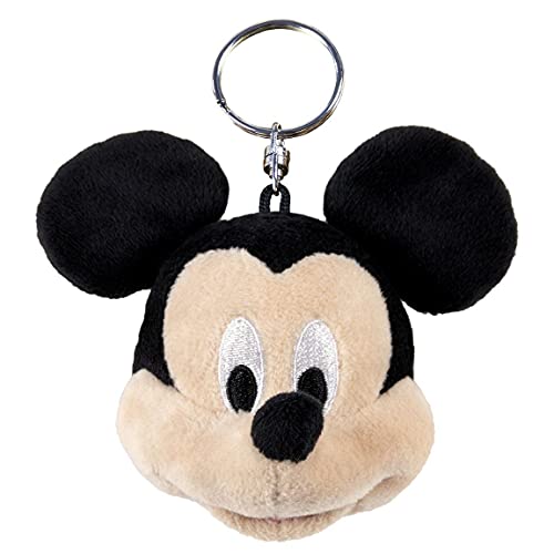Cuddly Toy Keyring Mickey Mouse Black