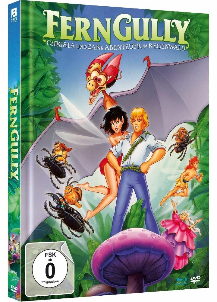 FernGully - Christa und Zaks Abenteuer im Regenwald (Limited Mediabook mit Blu-ray+DVD+Booklet, neues Master, limitiert auf 500 Stück)