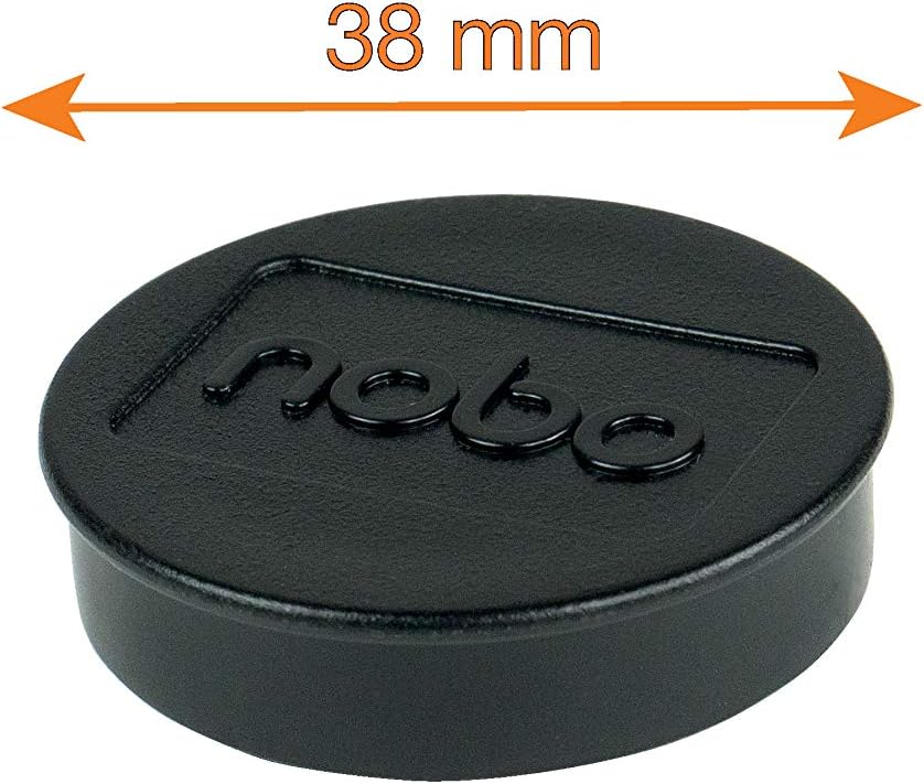 Nobo Magnetic Whiteboard Magnets, 38 mm, Pack of 10, 1915312, Coloured