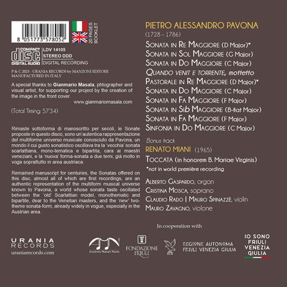 Pietro Alessandro Pavona: Fremens Unda Furibonda: Organ and Sacred Music