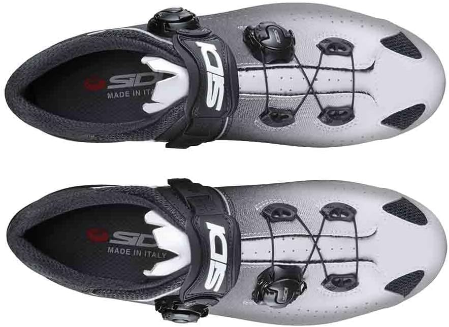 Sidi Wide Fit Road Shoes Genius 10 MEGA White Black