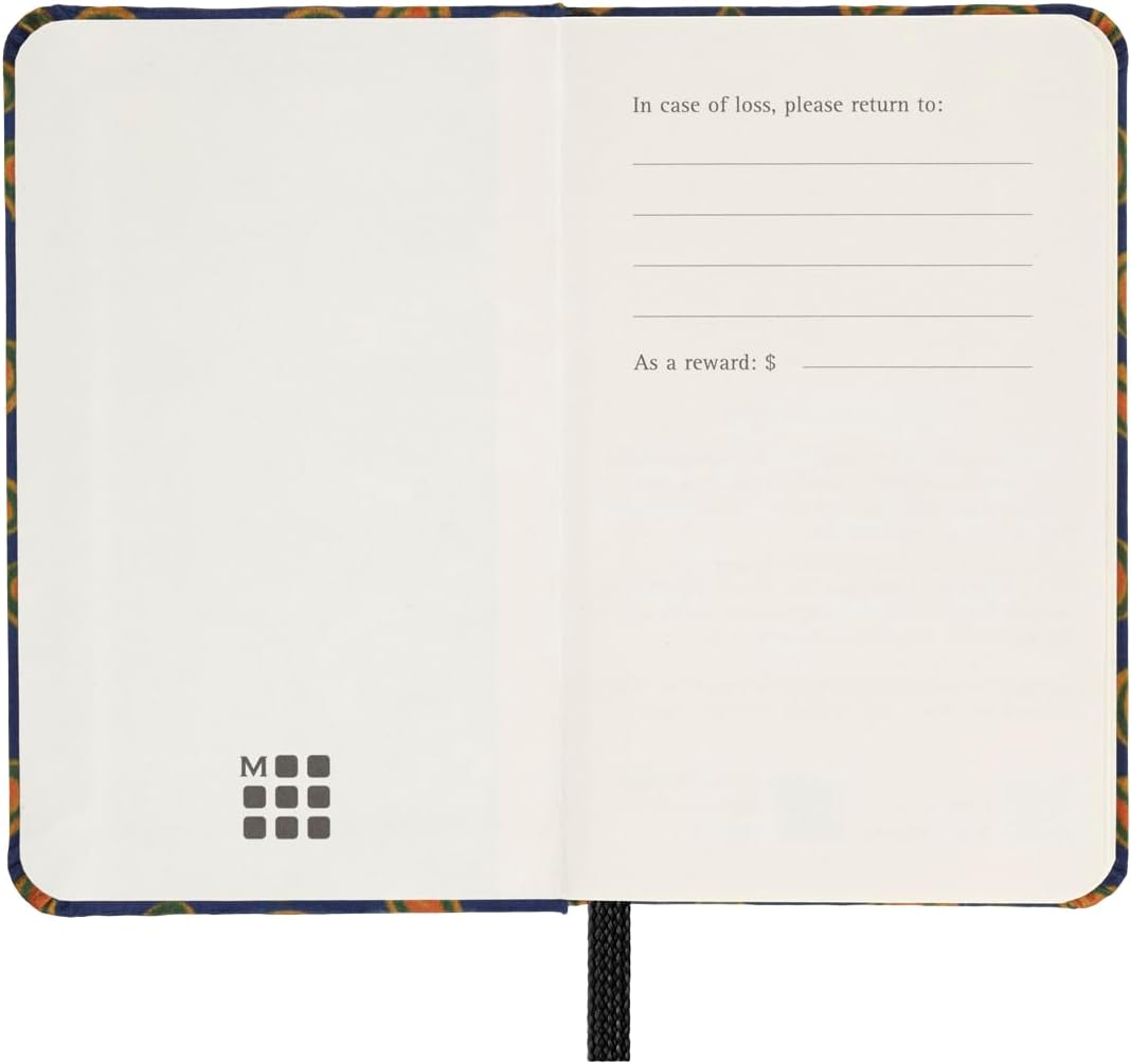 Moleskine Cuaderno Silk, Tapa Dura con Seda Italiana de Mantero, con Páginas Blancas y Cierre Elástico, con Caja de Regalo, Tamaño Extra Small 13,6X8,8 cm, Color Azul