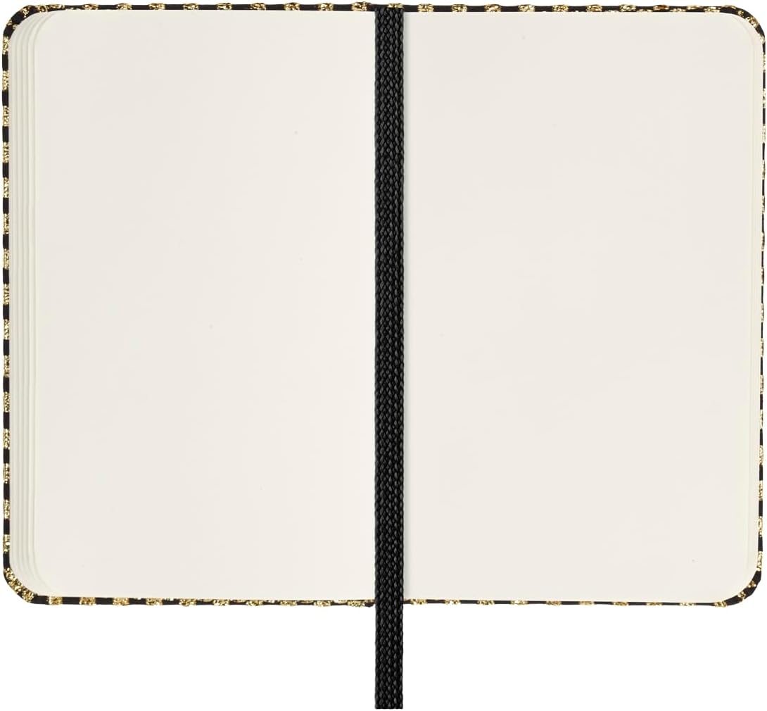 Moleskine Shine Notebook, Cover with Made in Italy Mantero Fabric, with White Pages and Elastic Closure, Pocket Size 13.6x8.8 cm, Color