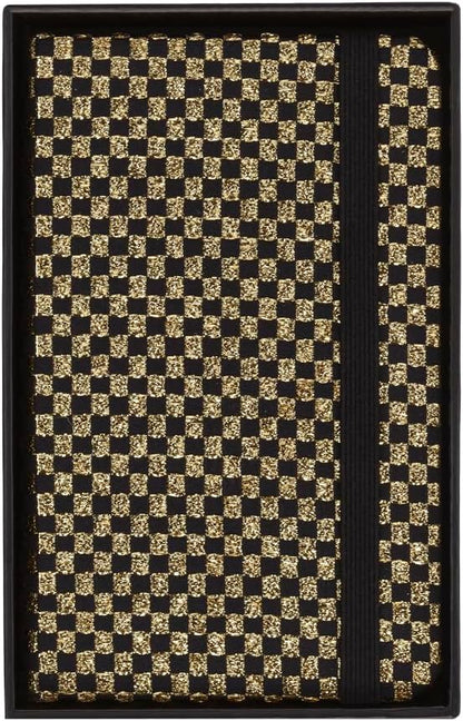 Moleskine Shine Notebook, Cover with Made in Italy Mantero Fabric, with White Pages and Elastic Closure, Pocket Size 13.6x8.8 cm, Color