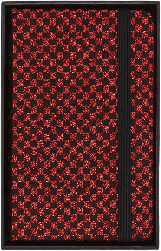 Moleskine Shine Notebook, Cover with Made in Italy Mantero Fabric, with White Pages and Elastic Closure, Pocket Size 13.6x8.8 cm, Color