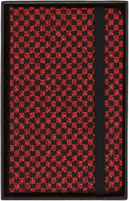 Moleskine Shine Notebook, Cover with Made in Italy Mantero Fabric, with White Pages and Elastic Closure, Pocket Size 13.6x8.8 cm, Color