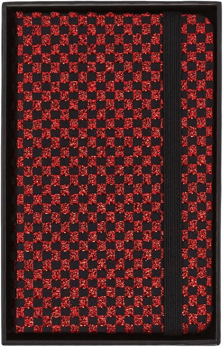 Moleskine Shine Notebook, Cover with Made in Italy Mantero Fabric, with White Pages and Elastic Closure, Pocket Size 13.6x8.8 cm, Color