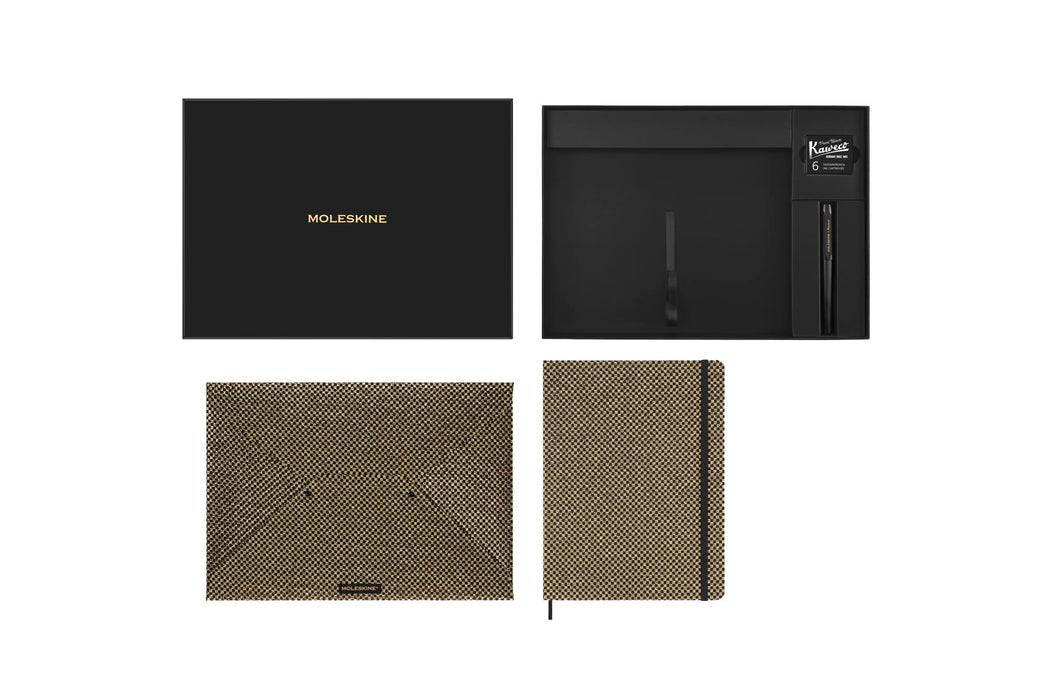 Moleskine Limited Edition Notebook Holiday Shine, Extra Large, Ruled, Gold, Hard Cover (7.5 x 10