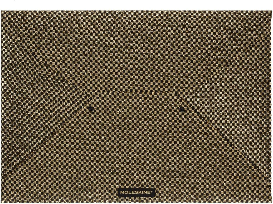 Moleskine Limited Edition Notebook Holiday Shine, Extra Large, Ruled, Gold, Hard Cover (7.5 x 10