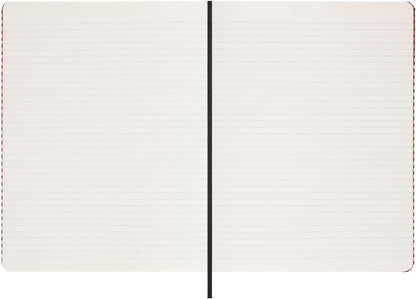 Moleskine Limited Edition Notebook Holiday Shine, Extra Large, Ruled, Metallic Red, Hard Cover (7.5 x 10