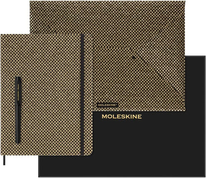 Moleskine Limited Edition Undated Planner Holiday Shine, 12M, Extra Large, Gold, Hard Cover (7.5 x 10