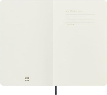 Moleskine Precious & Ethical Notebook, with Gift Box, Vegan Soft Cover, Elastic Closure, Large Format 13x21 cm, Colour