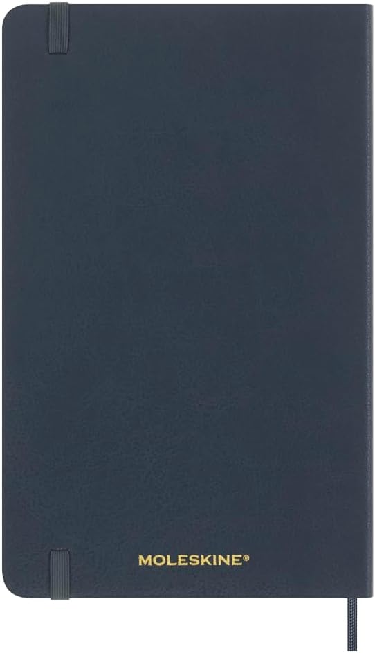 Moleskine Precious & Ethical Notebook, with Gift Box, Vegan Soft Cover, Elastic Closure, Large Format 13x21 cm, Colour