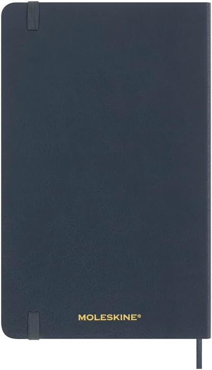 Moleskine Precious & Ethical Notebook, with Gift Box, Vegan Soft Cover, Elastic Closure, Large Format 13x21 cm, Colour