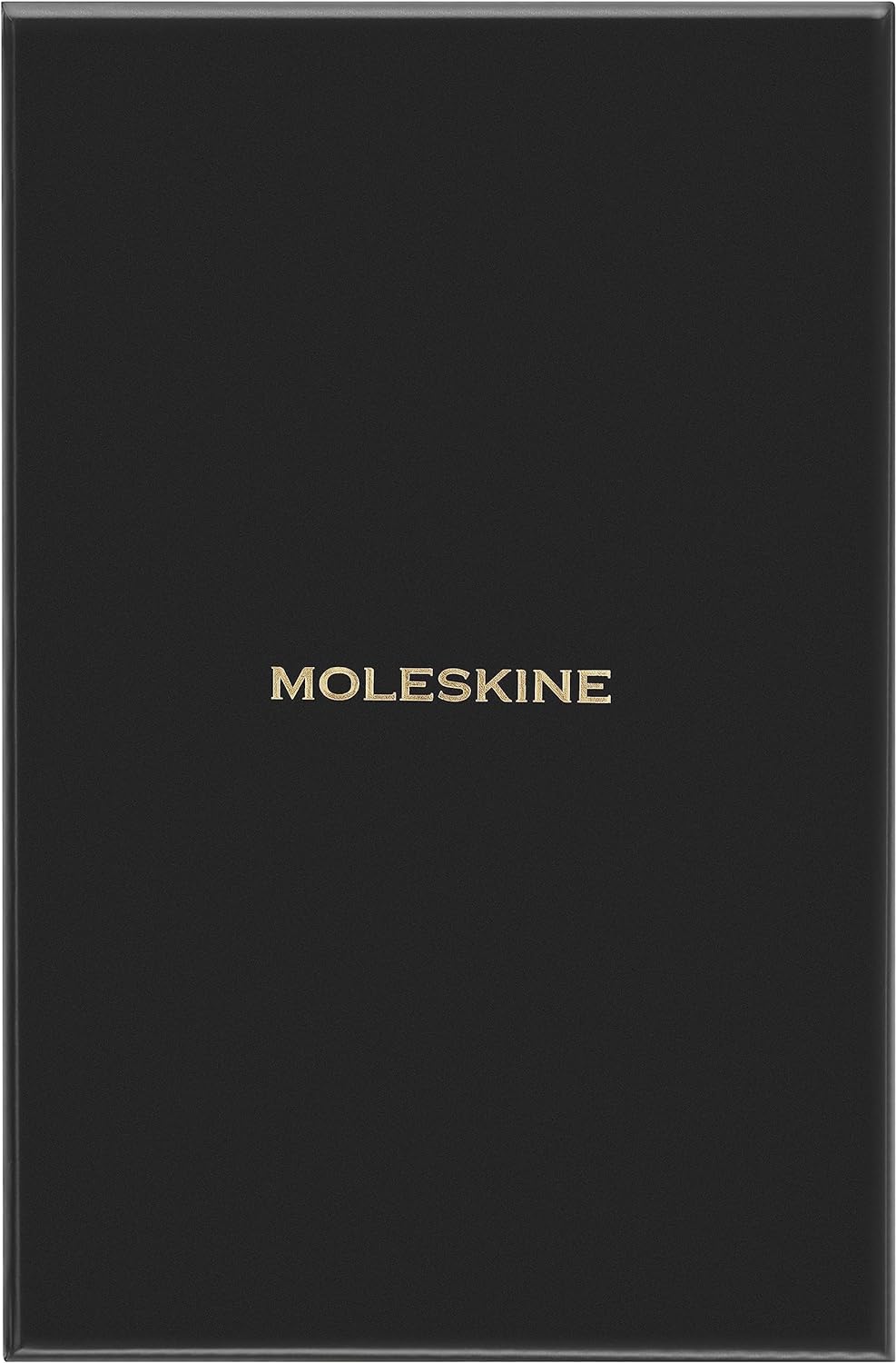 Moleskine Precious & Ethical Notebook, with Gift Box, Vegan Soft Cover, Elastic Closure, Large Format 13x21 cm, Colour