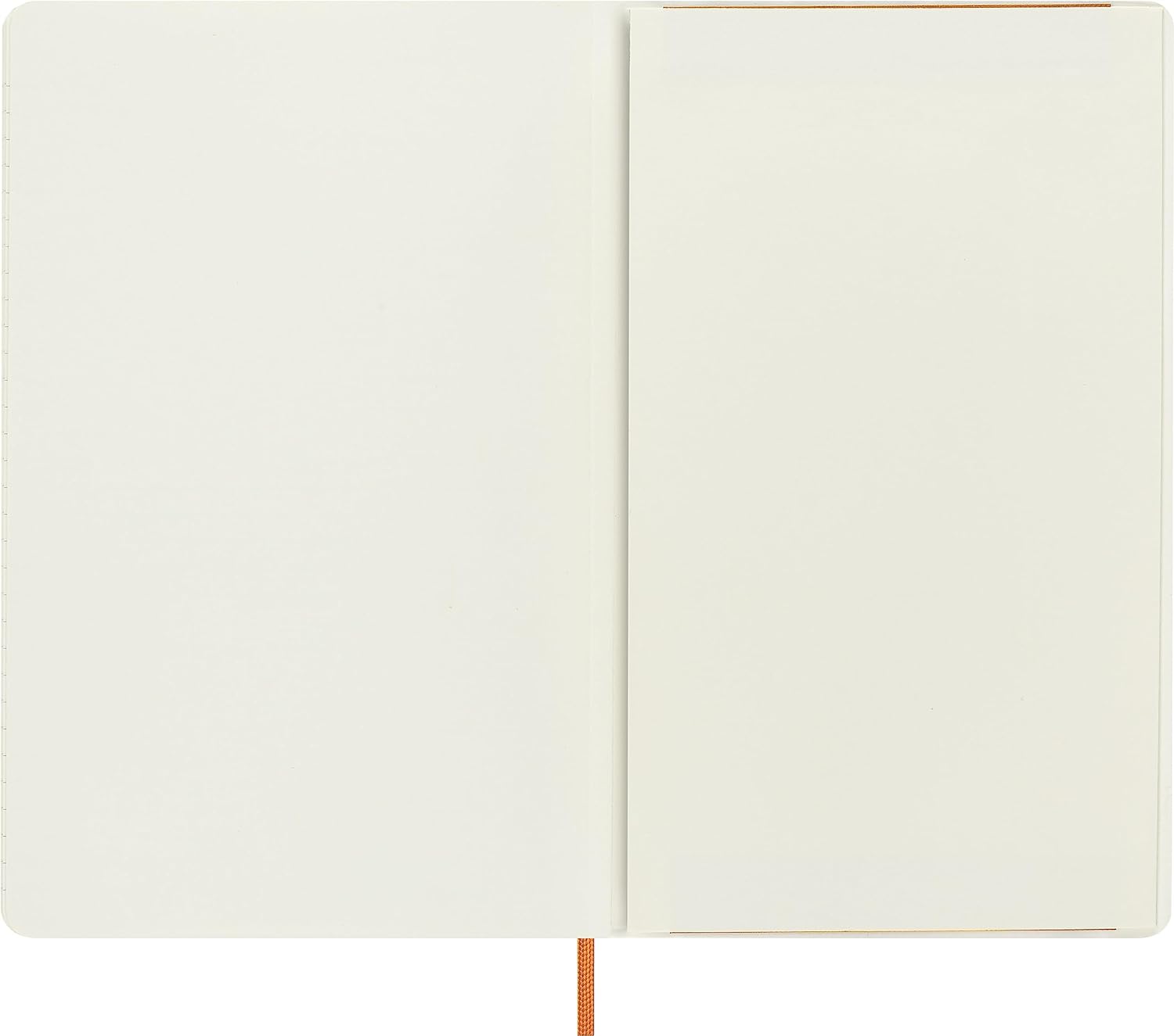 Moleskine Precious & Ethical Notebook, with Gift Box, Vegan Soft Cover, Elastic Closure, Large Format 13x21 cm, Colour
