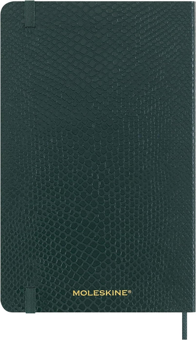 Moleskine Precious & Ethical Notebook, with Gift Box, Vegan Soft Cover Python-Effect, Elastic Closure, Large Format 13x21 cm, Colour