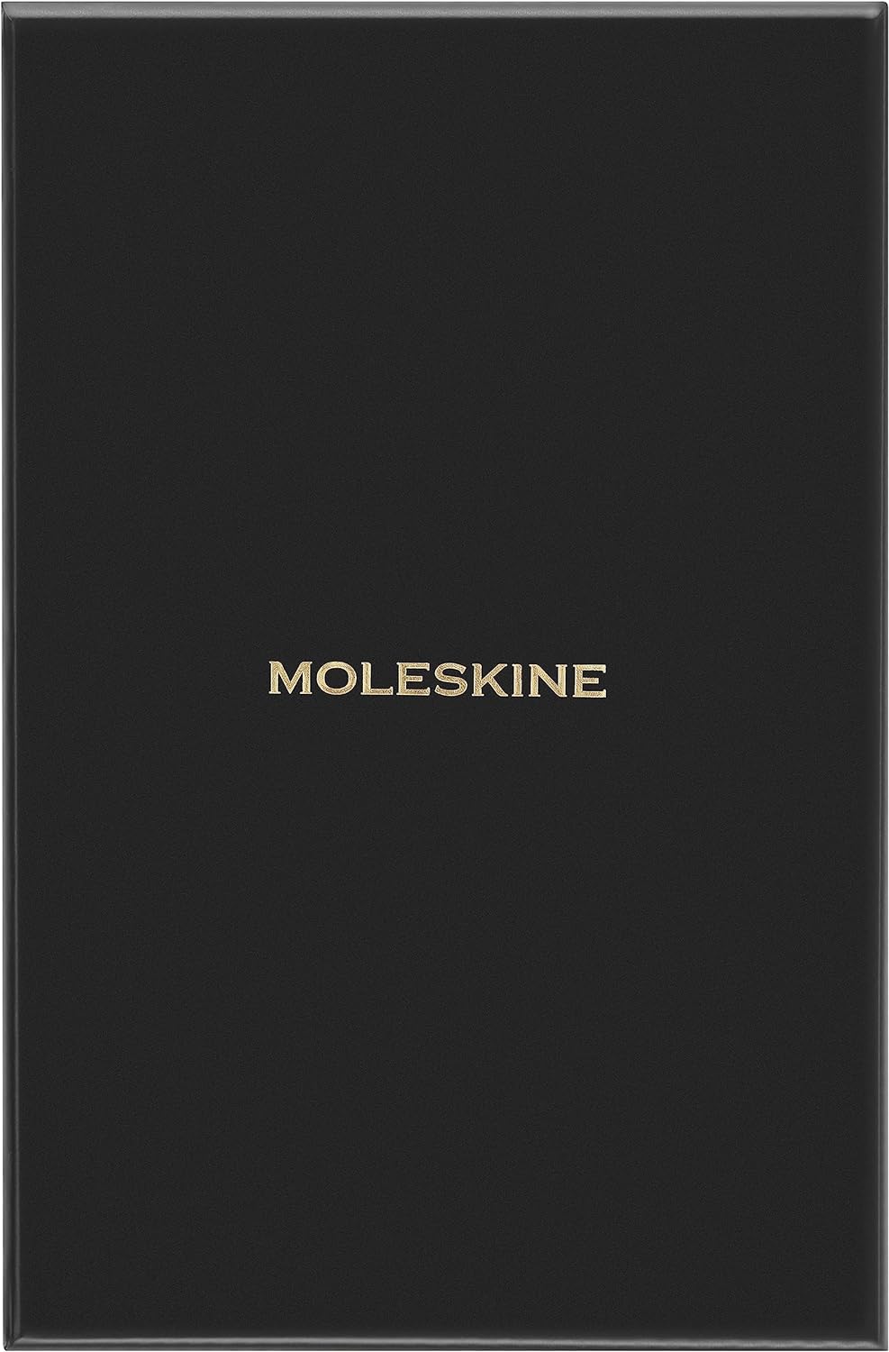 Moleskine Precious & Ethical Notebook, with Gift Box, Vegan Soft Cover Python-Effect, Elastic Closure, Large Format 13x21 cm, Colour