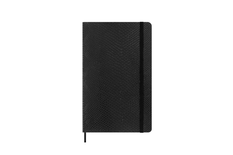 Moleskine Precious & Ethical Notebook, with Gift Box, Vegan Soft Cover Python-Effect, Elastic Closure, Large Format 13x21 cm, Colour
