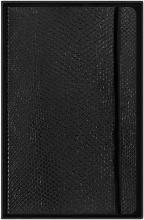 Moleskine Precious & Ethical Notebook, with Gift Box, Vegan Soft Cover Python-Effect, Elastic Closure, Large Format 13x21 cm, Colour