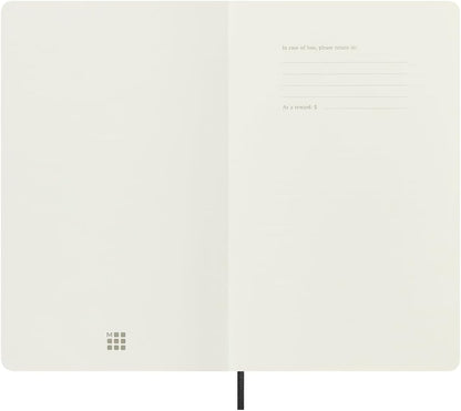 Moleskine Precious & Ethical Notebook, with Gift Box, Vegan Soft Cover Python-Effect, Elastic Closure, Large Format 13x21 cm, Colour
