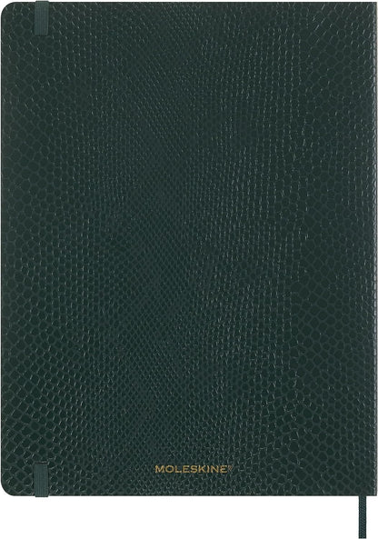 Moleskine Precious & Ethical Notebook, with Gift Box, Vegan Soft Cover Python-Effect, Elastic Closure, XL Format 19x25 cm, Colour