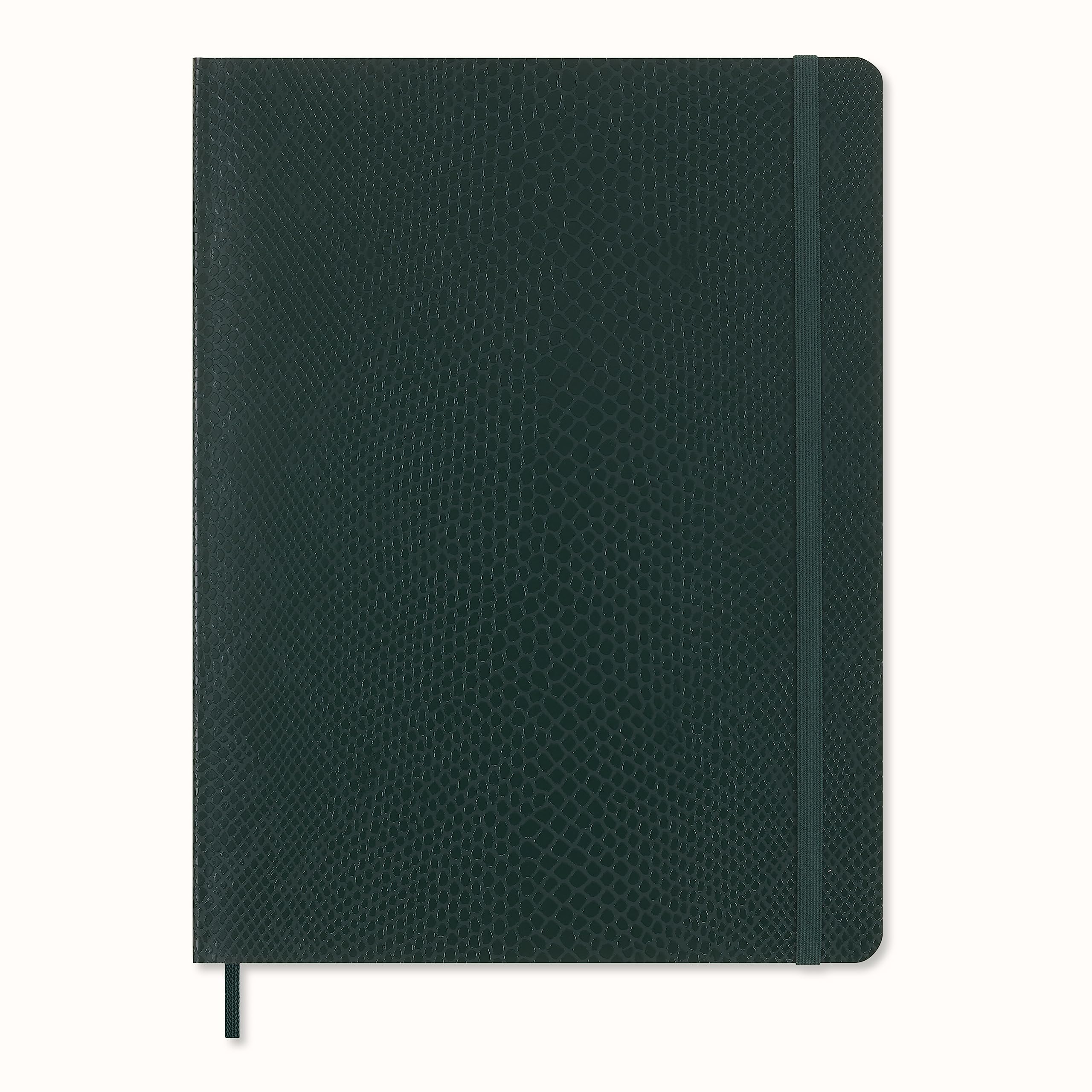 Moleskine Precious & Ethical Notebook, with Gift Box, Vegan Soft Cover Python-Effect, Elastic Closure, XL Format 19x25 cm, Colour