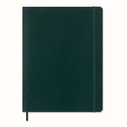 Moleskine Precious & Ethical Notebook, with Gift Box, Vegan Soft Cover Python-Effect, Elastic Closure, XL Format 19x25 cm, Colour