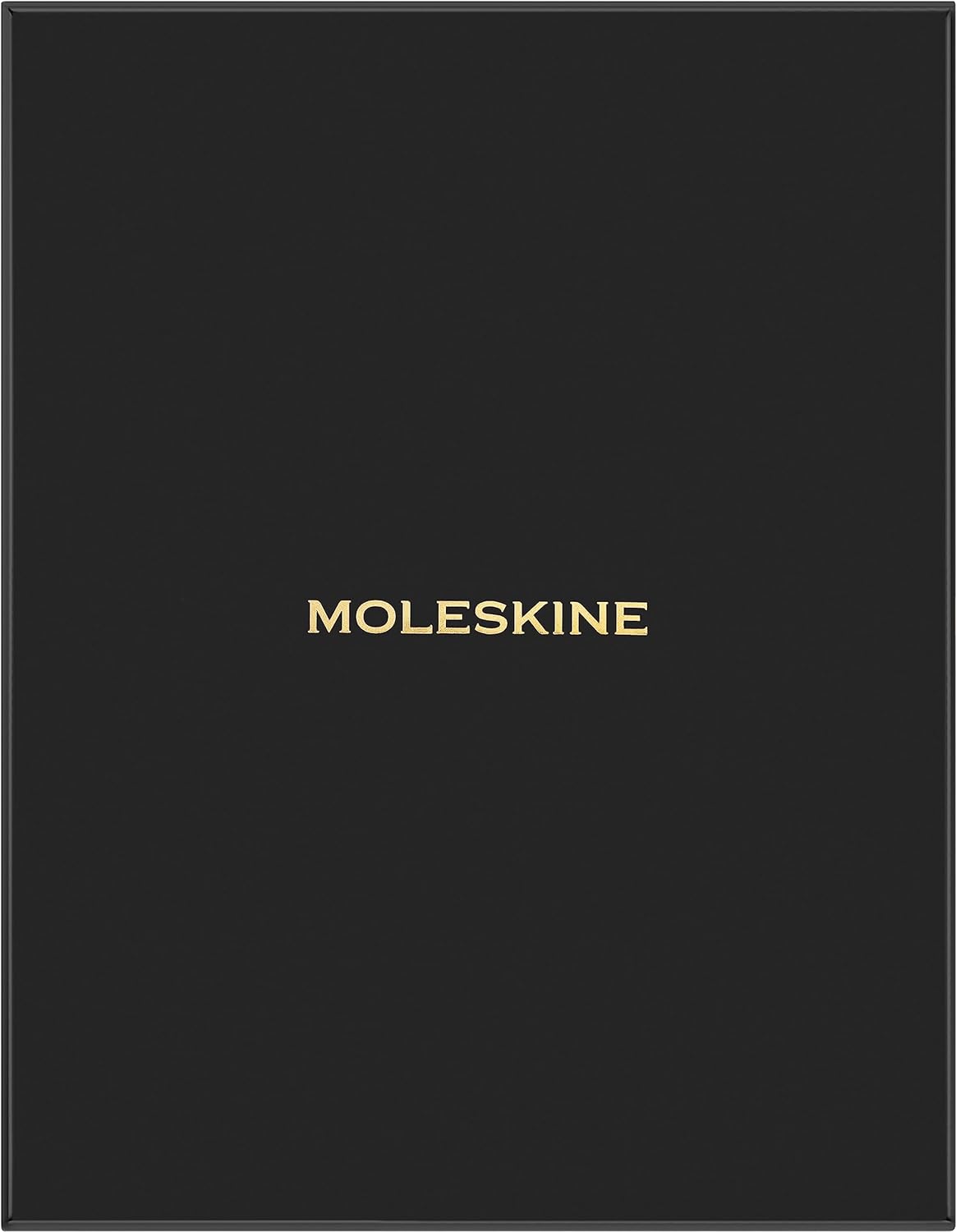 Moleskine Precious & Ethical Notebook, with Gift Box, Vegan Soft Cover Python-Effect, Elastic Closure, XL Format 19x25 cm, Colour