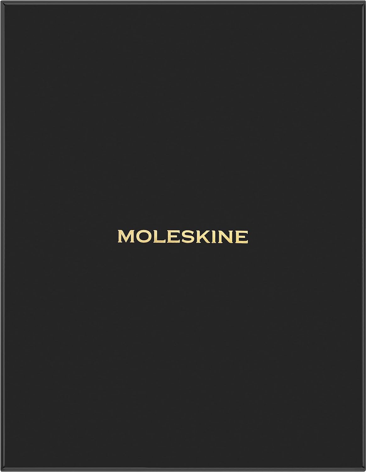 Moleskine Precious & Ethical Notebook, with Gift Box, Vegan Soft Cover Python-Effect, Elastic Closure, XL Format 19x25 cm, Colour