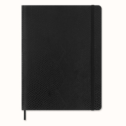 Moleskine Precious & Ethical Notebook, with Gift Box, Vegan Soft Cover Python-Effect, Elastic Closure, XL Format 19x25 cm, Colour