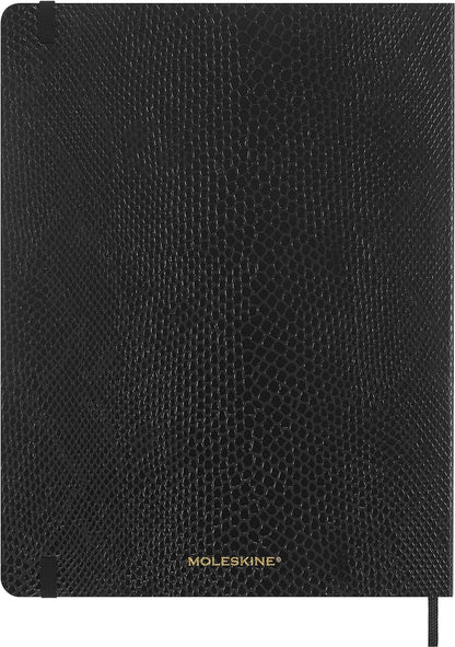 Moleskine Precious & Ethical Notebook, with Gift Box, Vegan Soft Cover Python-Effect, Elastic Closure, XL Format 19x25 cm, Colour