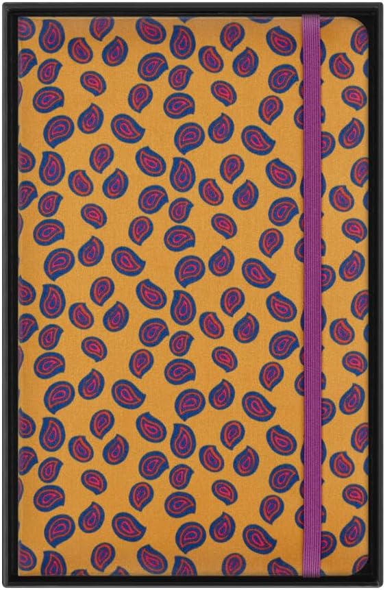 Moleskine Silk Notebook, Hard Cover with Italian Silk from Mantero, with Ruled Pages and Elastic Closure, with Gift Box, Size Large 21x13cm, Colour