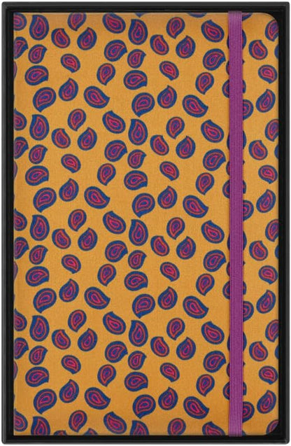 Moleskine Silk Notebook, Hard Cover with Italian Silk from Mantero, with Ruled Pages and Elastic Closure, with Gift Box, Size Large 21x13cm, Colour