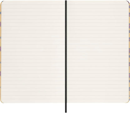 Moleskine Silk Notebook, Hard Cover with Italian Silk from Mantero, with Ruled Pages and Elastic Closure, with Gift Box, Size Large 21x13cm, Colour