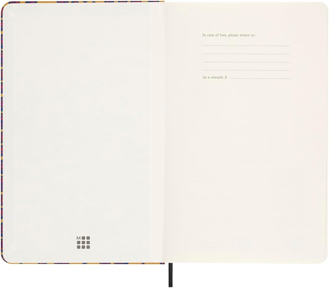 Moleskine Silk Notebook, Hard Cover with Italian Silk from Mantero, with Ruled Pages and Elastic Closure, with Gift Box, Size Large 21x13cm, Colour