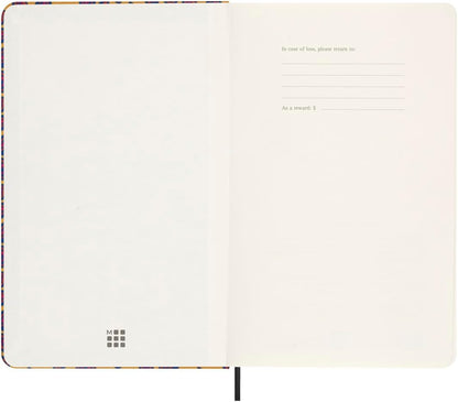 Moleskine Silk Notebook, Hard Cover with Italian Silk from Mantero, with Ruled Pages and Elastic Closure, with Gift Box, Size Large 21x13cm, Colour