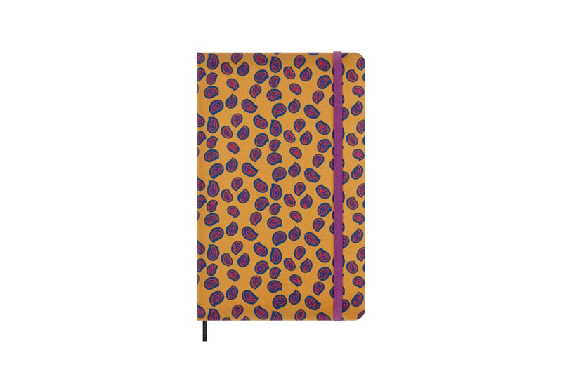 Moleskine Silk Notebook, Hard Cover with Italian Silk from Mantero, with Ruled Pages and Elastic Closure, with Gift Box, Size Large 21x13cm, Colour