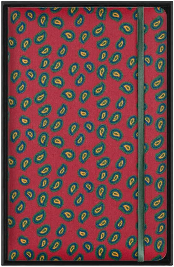 Moleskine Silk Notebook, Hard Cover with Italian Silk from Mantero, with Ruled Pages and Elastic Closure, with Gift Box, Size Large 21x13cm, Colour
