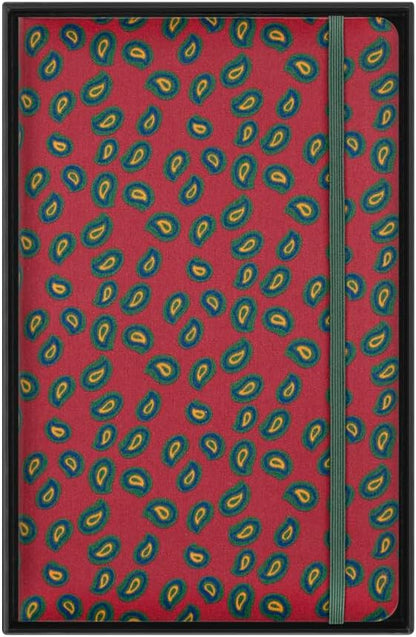 Moleskine Silk Notebook, Hard Cover with Italian Silk from Mantero, with Ruled Pages and Elastic Closure, with Gift Box, Size Large 21x13cm, Colour