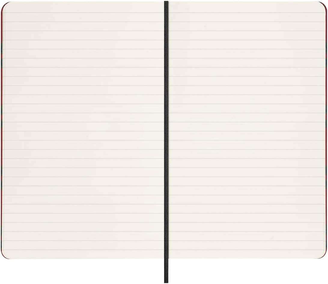 Moleskine Silk Notebook, Hard Cover with Italian Silk from Mantero, with Ruled Pages and Elastic Closure, with Gift Box, Size Large 21x13cm, Colour