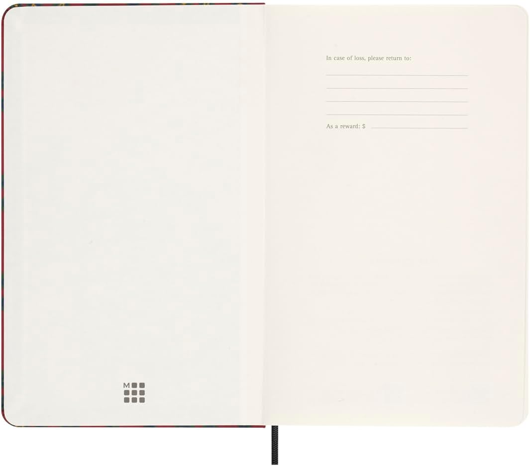 Moleskine Silk Notebook, Hard Cover with Italian Silk from Mantero, with Ruled Pages and Elastic Closure, with Gift Box, Size Large 21x13cm, Colour
