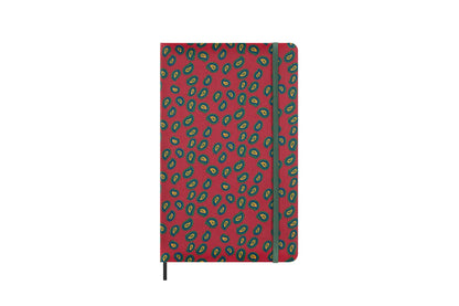 Moleskine Silk Notebook, Hard Cover with Italian Silk from Mantero, with Ruled Pages and Elastic Closure, with Gift Box, Size Large 21x13cm, Colour