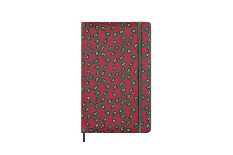 Moleskine Silk Notebook, Hard Cover with Italian Silk from Mantero, with Ruled Pages and Elastic Closure, with Gift Box, Size Large 21x13cm, Colour